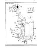 CABINET - REAR Diagram and Parts List for LDE8000ACL  Maytag Dryer
