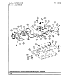 MOTOR DRIVE Diagram and Parts List for LDE8000ACL  Maytag Dryer