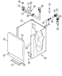 CABINET Diagram and Parts List for LAT8600AAE  Maytag Washer