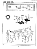 CONTROL PANEL Diagram and Parts List for LAT8700AAL  Maytag Washer