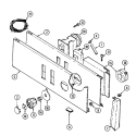 CONTROL PANEL (WHT / WHT & ALM / ALM) Diagram and Parts List for LAT9200BBE  Maytag Washer
