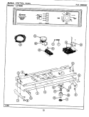 CONTROL PANEL Diagram and Parts List for LAT9300AAW  Maytag Washer