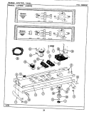 CONTROL PANEL Diagram and Parts List for LAT9700AAL  Maytag Washer