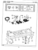 CONTROL PANEL Diagram and Parts List for LAT9800AAL  Maytag Washer