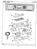 CONTROL PANEL Diagram and Parts List for LAT9900AAW  Maytag Washer