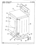 CABINET - FRONT Diagram and Parts List for LDE9801ADW  Maytag Dryer
