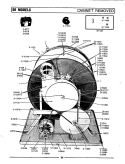 CABINET REMOVED Diagram and Parts List for DG806  Maytag Dryer