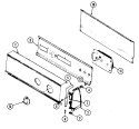 CONTROL PANEL Diagram and Parts List for YE205KGW  Magic Chef Dryer