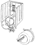 TUMBLER (AAE & AAM) Diagram and Parts List for LDGA200AAM  Admiral Dryer