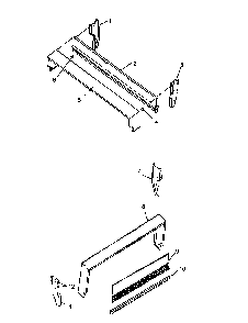 Backguard Assy Diagram and Parts List for SBE26CB P1142254NW Amana Range