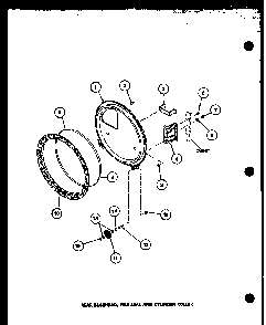 Section 2 Diagram and Parts List for LG2501 P7762206W W Amana Dryer