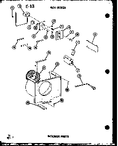 Interior Parts Diagram and Parts List for 624-3P P67119-31R Amana Air Conditioner