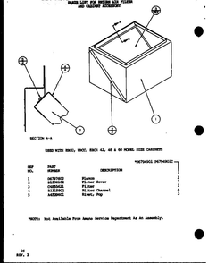 Diagram 5 Diagram and Parts List for D6802001  Amana Air Conditioner