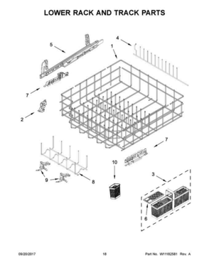 Part Location Diagram of W11690663 Whirlpool PANEL