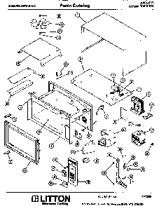 Section 17 Diagram and Parts List for 70 0502 Amana Microwave