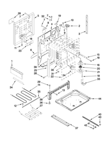 Chassis Parts Diagram and Parts List for MES5752BAS16  Maytag Range