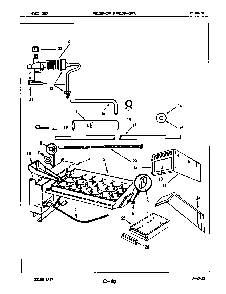 Ice Maker Diagram and Parts List for RB15EA-2AFL 5E30B Magic Chef Refrigerator