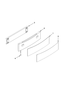 Access Panel Parts Diagram and Parts List for JES9860CAS00  Jenn-Air Range