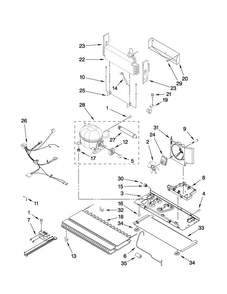 Unit Parts Diagram and Parts List for MFI2269VEQ2  Maytag Refrigerator