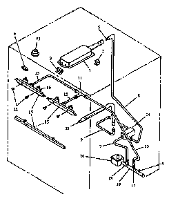 Gas Components Diagram and Parts List for RST359 ALL/RST359/ALL Maytag Range