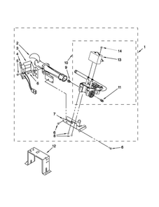 Burner Assembly Diagram and Parts List for 7MMGDC410AW0  Maytag Dryer