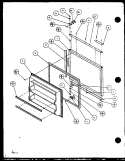 FZ DOOR Diagram and Parts List for 86065 P1125514W E Litton Refrigerator