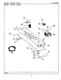 CONTROL PANEL Diagram and Parts List for LDE7480ACW  Maytag Dryer