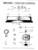 CONTROL PANEL & COMPONENTS Diagram and Parts List for DE90  Maytag Dryer