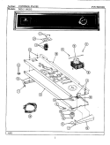 CONTROL PANEL Diagram and Parts List for DE212  Maytag Dryer