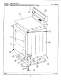 FRONT VIEW Diagram and Parts List for DE212  Maytag Dryer