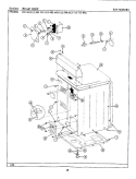 REAR VIEW Diagram and Parts List for DE212  Maytag Dryer