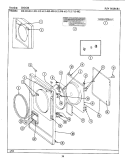DOOR Diagram and Parts List for DE212  Maytag Dryer