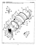 TUMBLER - GRAY Diagram and Parts List for DE212  Maytag Dryer