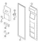 Part Location Diagram of 69609-2 Whirlpool Shelf & Shelf Support