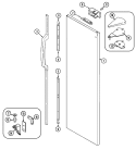 FRESH FOOD OUTER DOOR Diagram and Parts List for KG66U51  Maytag Refrigerator