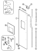 Part Location Diagram of 68594-39 Whirlpool ESCUTCHEON ALM NLA