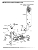 INLET DUCT & HEATER ASSEMBLY Diagram and Parts List for DE210  Maytag Dryer
