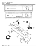CONTROL PANEL Diagram and Parts List for DE4000  Maytag Dryer