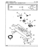 CONTROL PANEL Diagram and Parts List for LDE7400ADW  Maytag Dryer