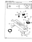 CONTROL PANEL Diagram and Parts List for LDE7600AGW  Maytag Dryer