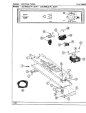 CONTROL PANEL Diagram and Parts List for LDE7800ACL  Maytag Dryer