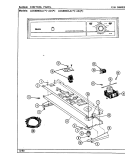 CONTROL PANEL Diagram and Parts List for LDE8000ACL  Maytag Dryer