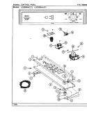 CONTROL PANEL Diagram and Parts List for LDE8300ACL  Maytag Dryer