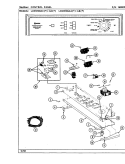 CONTROL PANEL Diagram and Parts List for LDE9700ADL  Maytag Dryer