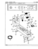 CONTROL PANEL Diagram and Parts List for LDE9800ADW  Maytag Dryer