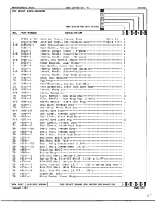 Doors Page 2 Diagram and Parts List for 23892-OA  Admiral Refrigerator