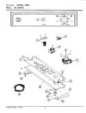 CONTROL PANEL Diagram and Parts List for GDG4910  Maytag Dryer