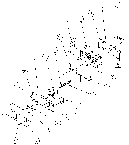 Ice Bucket And Ice Maker Diagram and Parts List for 36511-P1121603W  Amana Refrigerator