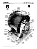 CABINET REMOVED Diagram and Parts List for DG606  Maytag Dryer