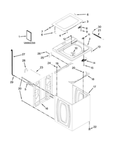Part Location Diagram of W10658636 Whirlpool INSTALLATION INSTRUCTIONS